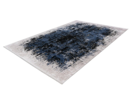 Vloerkleed Industrieel  Vintage Viscose 3D Effect "Verailles" Blauw