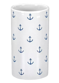 Kleine Wolke Badkamer Accessoires 'Anchor' Donkerblauw/Wit