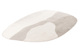 Vloerkleed Organisch "Livorno 2" Ivoor/Grijs 160x230cm