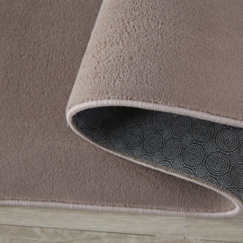 Vloerkleed VKW Zacht Effen Laagpolig 'Gari' Beige