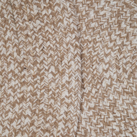 Vloerkleed VKW Natuurlijk Handgeweven 'Fani' Beige Rond
