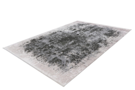 Vloerkleed Industrieel  Vintage Viscose 3D Effect "Verailles" Grijs