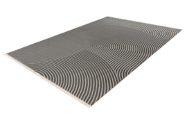 Vloerkleed Modern Scandinavisch Laagpolig Grafisch "Elif 2" Grijs