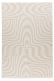 Vloerkleed Modern Scandinavisch Laagpolig Grafisch "Elif 2" Ivory