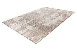 Vloerkleed Industrieel 3D Effect "Milas 3" Grijs/Beige