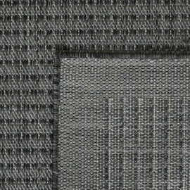 Vloerkleed VKW Effen Outdoor/Indoor 'Donna' Zwart