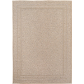 Vloerkleed VKW Effen Outdoor/Indoor 'Roos' Beige