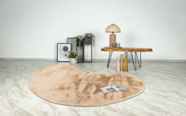 Vloerkleed Zacht Hoogpolig Organisch "Heaven" Beige 160x230cm