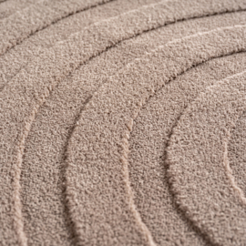 Vloerkleed VKW Scandinavisch 3D Effect 'Solune' Beige