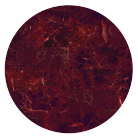 Vloerkleed Rond Sense of Marble 'Marmer'  Volcano Red
