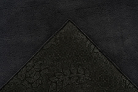 Vloerkleed Wasbaar Laagpolig Effen "Loft" Graphite