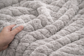 Kleed/Plaid VKW 'Harmony' Grijs 150x200cm