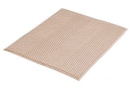 Kleine Wolke CLASSIC Zigzag Badmat Zandbeige