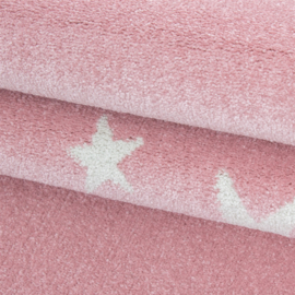 Kindervloerkleed VKW 'Kids Story Space Stars' Roze