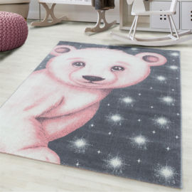 Kindervloerkleed VKW 'Kids Story Polar Bear' Roze