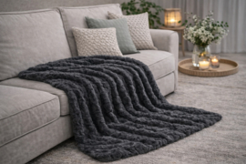 Kleed/Plaid VKW 'Harmony' Graphite 150x200cm