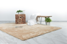 Vloerkleed Shaggy Hoogpolig "Cloud" Zand Beige