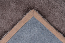 Vloerkleed Laagpolig Effen "Velluto" Taupe
