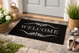 Deurmat VKW 'Welcome Home 501' Zwart