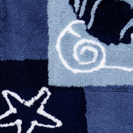 Kleine Wolke CLASSIC Seaworld Badmat Marine Blauw