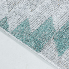 Vloerkleed VKW Industrieel Outdoor/Indoor 'Coco' Blauw