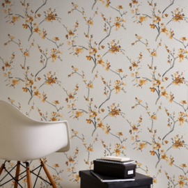 Studio Swaai – Dansende Bloesemtakken Behang | Geel & Oker SW-80-DB01