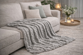 Kleed/Plaid VKW 'Harmony' Grijs 150x200cm