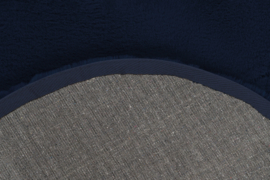 Vloerkleed Zacht Hoogpolig Organisch "Heaven" Navy Blauw 160x230cm