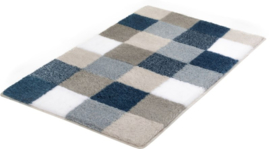 Kleine Wolke CLASSIC Caro Patchwork Badmat IJsblauw