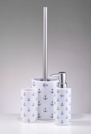 Kleine Wolke Badkamer Accessoires 'Anchor' Donkerblauw/Wit
