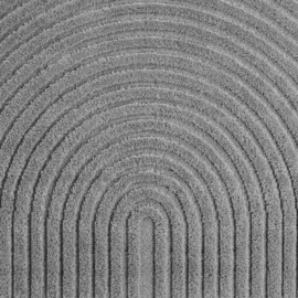 Vloerkleed VKW Scandinavisch 3D Effect 'Arcus' Grijs