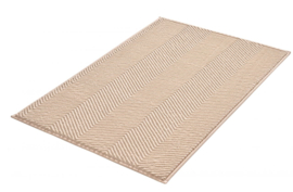 Kleine Wolke CLASSIC Zigzag Badmat Zandbeige