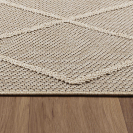 Vloerkleed VKW Grafisch Outdoor/Indoor 'Arnfinn' Beige