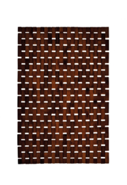Kleine Wolke ECO LIVING Palito Houten Badmat Nutbrown 50x70cm