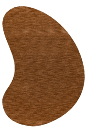 Vloerkleed Organisch Laagpolig "Comfy" Camel Bruin 160x230cm