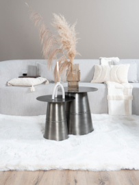 Vloerkleed Effen Hoogpolig "Morbido 2810" Ivory