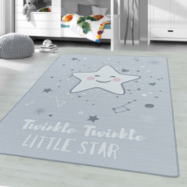 Kindervloerkleed VKW 'Kids Story Little Stars' Grijs