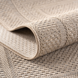 Vloerkleed VKW Effen Outdoor/Indoor 'Roos' Beige