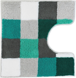 Kleine Wolke CLASSIC Caro Patchwork Badmat Petrol