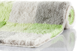 Kleine Wolke CLASSIC Caro Patchwork Badmat Distel Groen