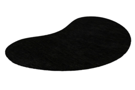 Vloerkleed Organisch Laagpolig "Comfy" Zwart 160x230cm