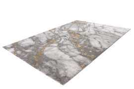 Vloerkleed Modern 3D Effect Marmer "Marmaris" Goud