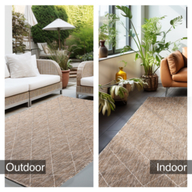 Vloerkleed VKW Grafisch Outdoor/Indoor 'Caye' Beige