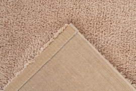 Vloerkleed Scandinavisch Hoogpolig Effen "Dream" Champagne