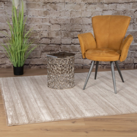 Vloerkleed Laagpolig Effen "Palma" Beige