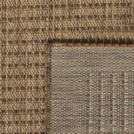 Vloerkleed VKW Effen Outdoor/Indoor 'Donna' Bruin