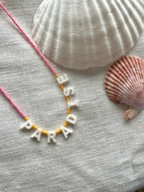 SHELL LETTER NECKLACE