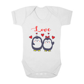 Baby romper love pinguins