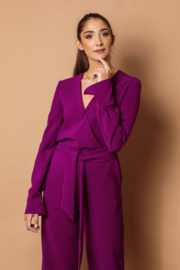 Haer Jumpsuit 1 - Overslag 2-delig in violet