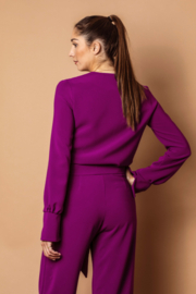 Haer Jumpsuit 1 - Overslag 2-delig in violet